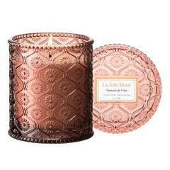 LA JOLIE MUSE Tomato & Vine Candle – Leaf, Rose, 6 oz, &