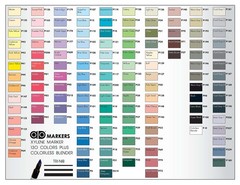 Ad Marker The Original Chartpak, Tri-nib, 25 Assorted Office Product