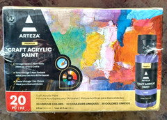 ARTEZA 20 Color Craft Acrylic Paint Set, Set of 20 (2 Oz ea) NEW/SEALED