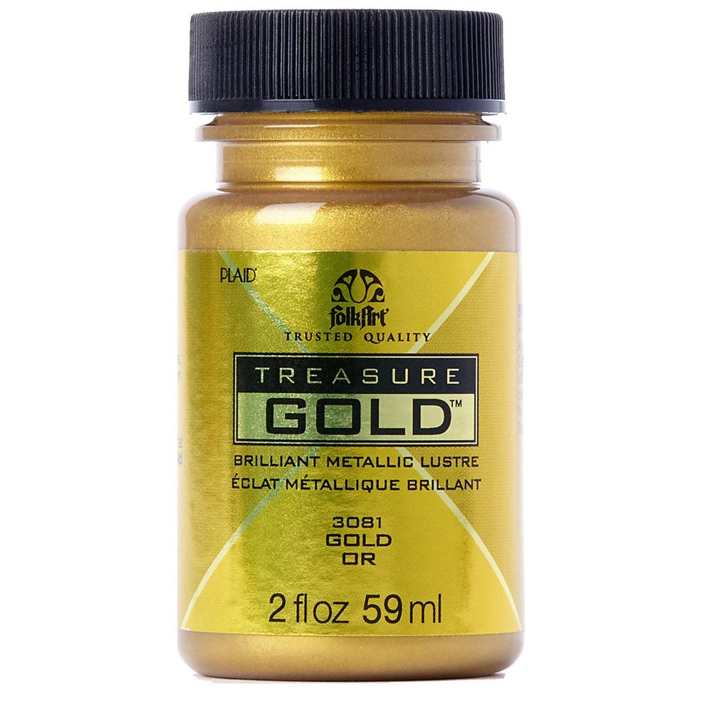 Folk Art Treasure Gold BRILLIANT METALLIC LUSTRE CRAFT PAINT Gloss Sheen MULTI-S
