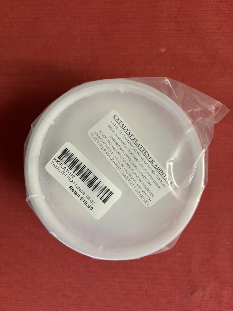 Klass Kote Flattener Additive 1/2 ounce Container. DEAD FLAT with this added!