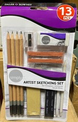 DALER-ROWNEY/FILA CO 644200000 SIMPLY ARTIST SKETCHING PENCIL SET 13PCS 3 sets