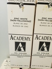 Lot of 20 LARGE 150ml Tubes WHITE Grumbacher Oil Paint Academy Zinc Titanium ZEC