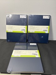 (3) MOLESKINE NOTEBOOKS LARGE PLAIN NAVY HARDCOVER 192 Pages 7.5 X 9.75 NEW