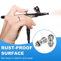 2 Pcs Double Action Air Valve, Stainless Steel Precision Air Brush Parts