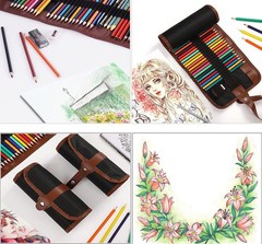 Sketching Drawing Art Pencil Kit-50 Piece Set with 24 Color Pencils for Color…