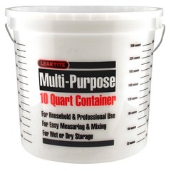 Leaktite 10Q12NM0012 White 10 qt. Capacity Paint Pail (Pack of 12)