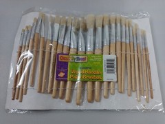 Chenillekraft Round Wood Paint Brush Set – 24 Brush[es] – Nickel Plated Ferrule