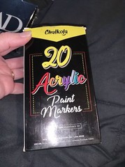 20 Chalkola Acrylic Paint Markers for Wood Canvas Ceramic Glass Fabric Metal 3mm