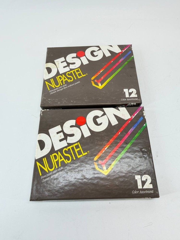 Vintage Design Nupastel Firm Pastel Color Sticks Lot 2 Sets USA Artist