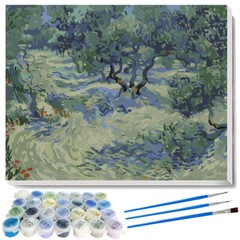 Paint by Number Kits, Van Gogh Oil Painting Art Works DIY 40x50cm, Olive Tree