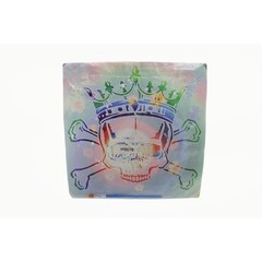 MayJoyDIY Reusable Painting Stencil Skull and Crossbones with Crown 30x30cm DIY