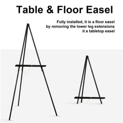 Falling in Art 65 A-Frame Tripod Easel Stand, Wooden Display Easel with Adjus…
