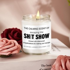 Younift Sarcastic Candles, Going 2.75 inches (W) x 3.5 (H), White