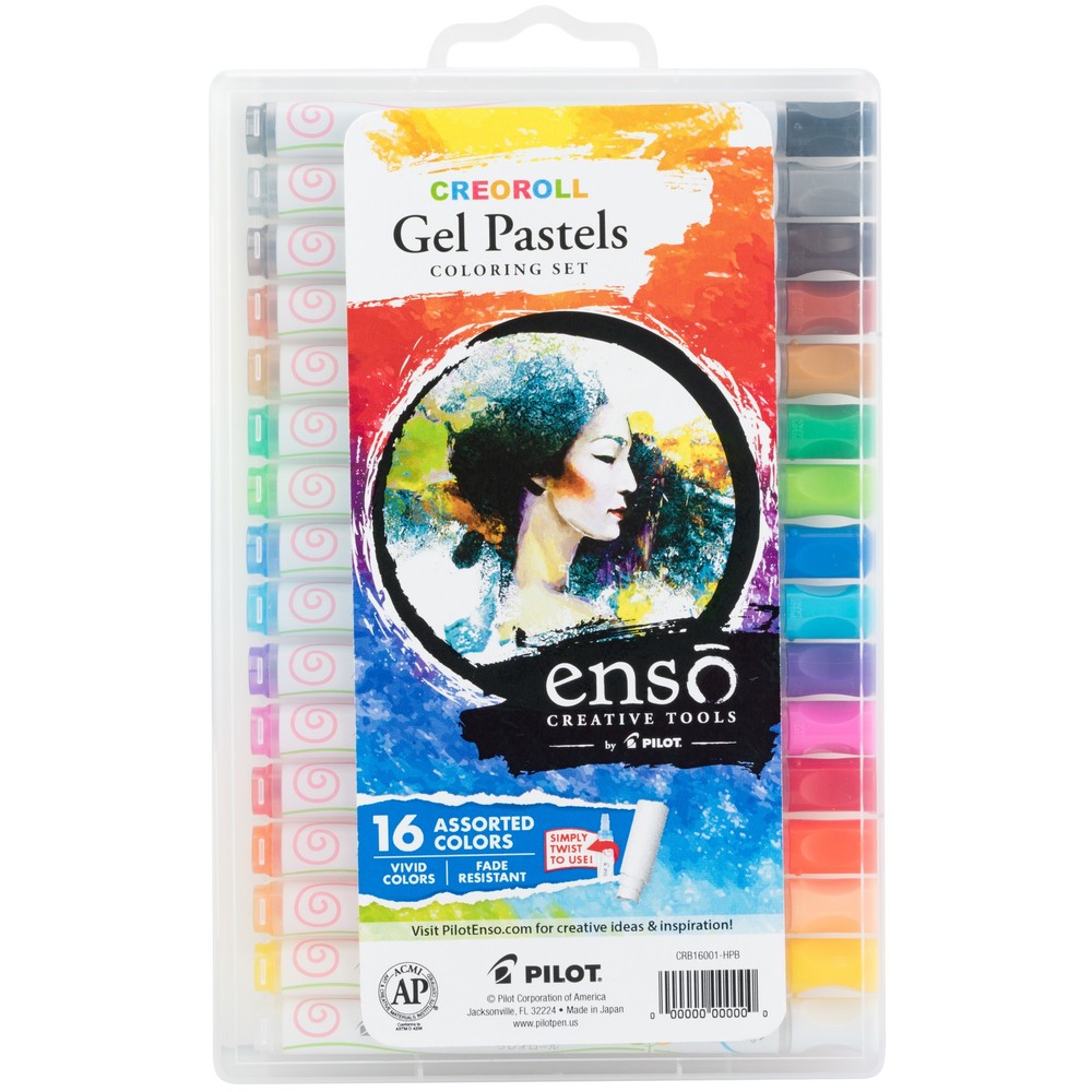 Pilot Ensō Creoroll Gel Crayon (Assorted 16-Pack) – P17000 – NEW Discontinued