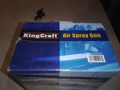 King Craft Air Spray Gun 1qt NOB Bleeder Type 1.5-4 CFM Required Easy Clean