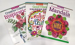 Coloring Books, Good Vibes, Creative Coloring, Mandala Expressions Set of 3, NEW