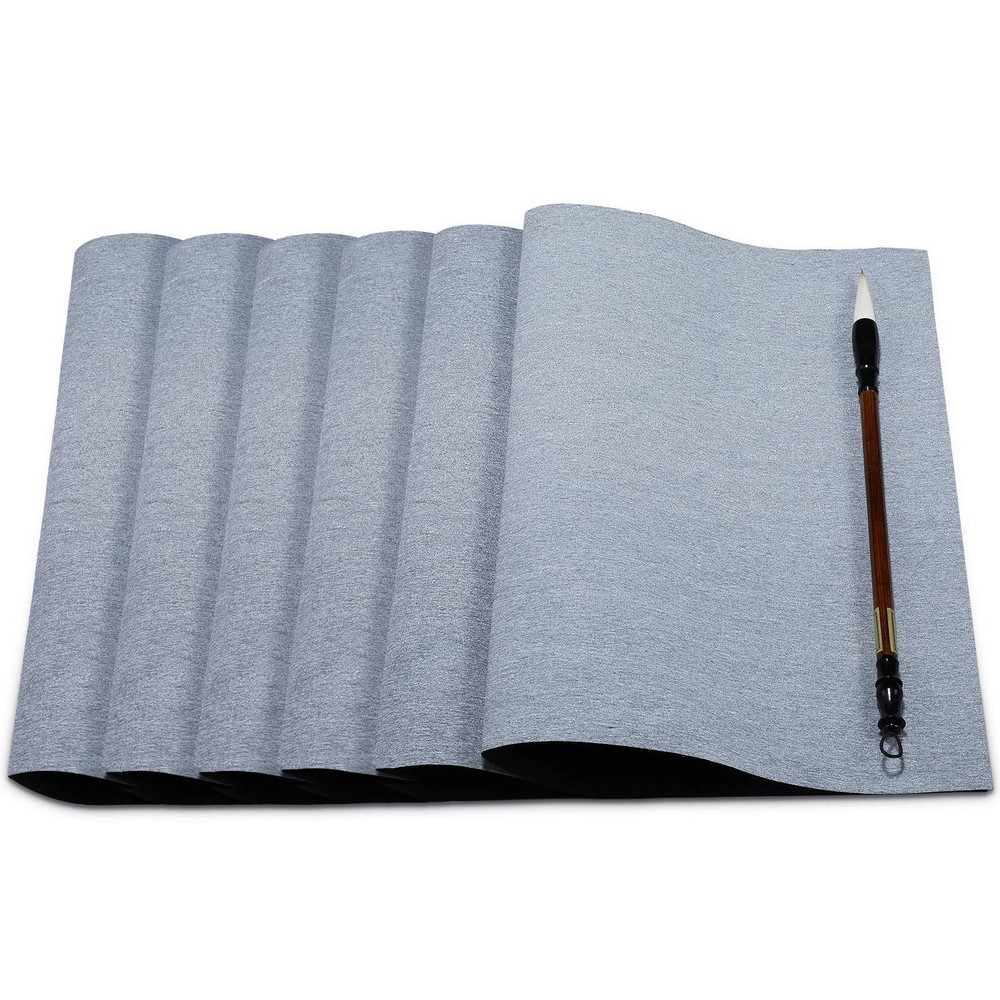 6 Pieces Water Drawing Writing Cloth Reusable Water Paper Chinese Calligraphy Ma