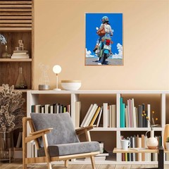 Motorbike Girl DIY Paint by Numbers Kit for Adults Relaxing Home Decor Art Set