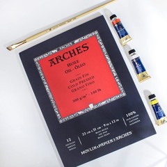12 Sheets Professional Oil Pad Art Paper For Paint Acrylic Pastel 9×12 Inch