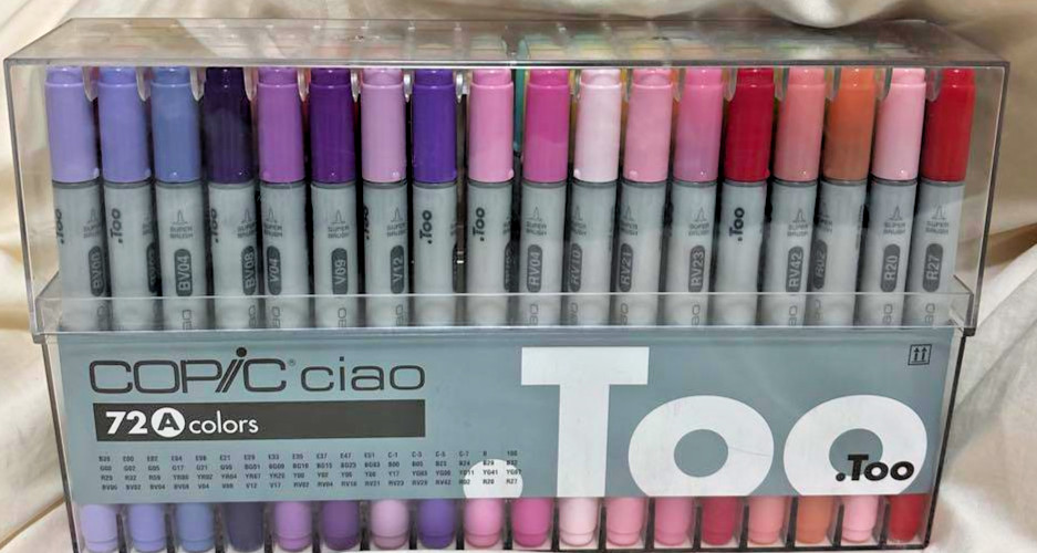 TOO Copic Ciao Set A – 72 Colors | Used Illustration Markers from Japan
