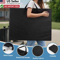ZKOO Extra Large 36×48 Art Portfolio Bag Waterproof Poster Canvas Drawing Black