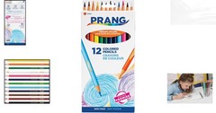 12 Colored Pencils with Thick Core – Bright Pigments for Easy Blending
