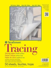 Strathmore 300 Series Tape Bound Tracing Pad, 9 X 12 inches, 25 lb., Transpar…