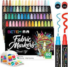 Artistic Dual Tip Paint Pens – 60 Colors for Creative Gift Giving & Projects