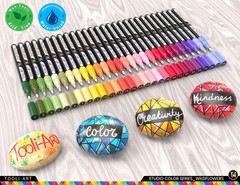 28 Wildflower Colors Acrylic Paint Pens Studio Color Series Markers Set 0.7mm…