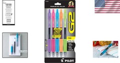 Versatile G2 Gel Roller Pen Pack – Ergonomic Grip, Assorted Colors – 5 Count