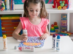 DO A DOT ART Markers 6-Pack Rainbow Washable Paint Marker Kids Toddler Craft USA