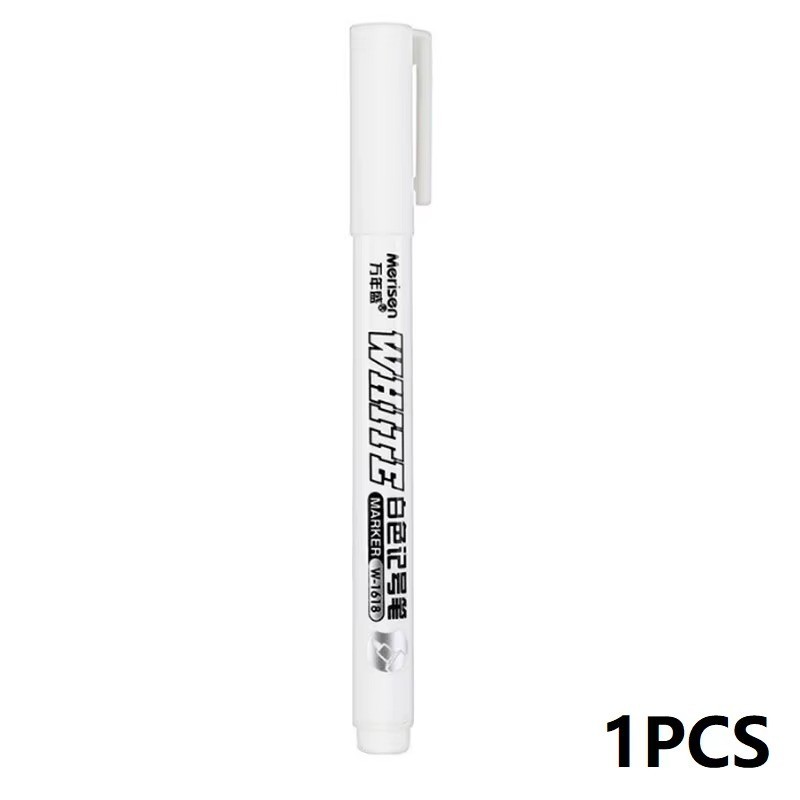 3pcs White Waterproof Permanent Paint Marker Pens for Metal Wood Fabric