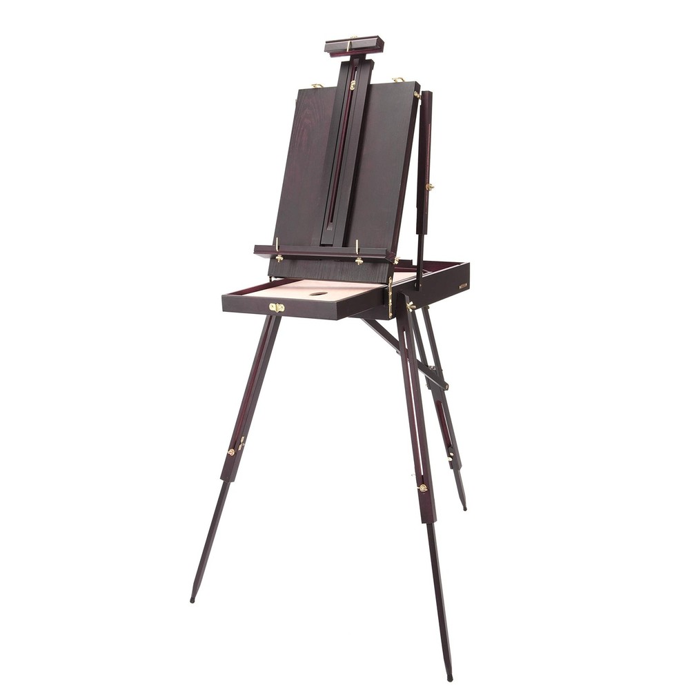 SoHo Urban Artist Lightweight Mahogany French Easel – Portable Pochade Box wi…