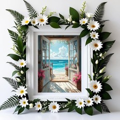 MBNTJHT Scenery Paint by Numbers Kit Adults Beach Landscape