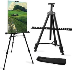 Portable Artist Easel with Carry Bag – Stable Adjustable Height 21″ to 66″