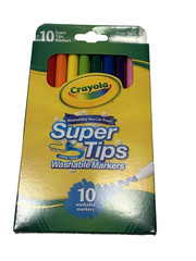 1 pack crayola super tips washable markers thin or thick 10 count