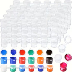 100 Strips 600 Empty Paint Strips of Paint Cups Mini Strips Art Applications