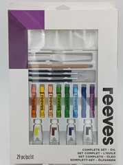 Reeves Oil Painting Color Complete Paint Set 29 Piece Pastels Art Kit
