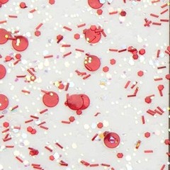 Martha Stewart Multi-Surface Confetti Glitter Acrylic Craft Paint, Ruby Sunset