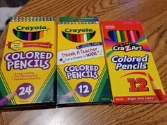 Crayola Colored Pencils (2) 12 Packs, 24 Pack – Lot Of 3 Nontoxic – 48 Total