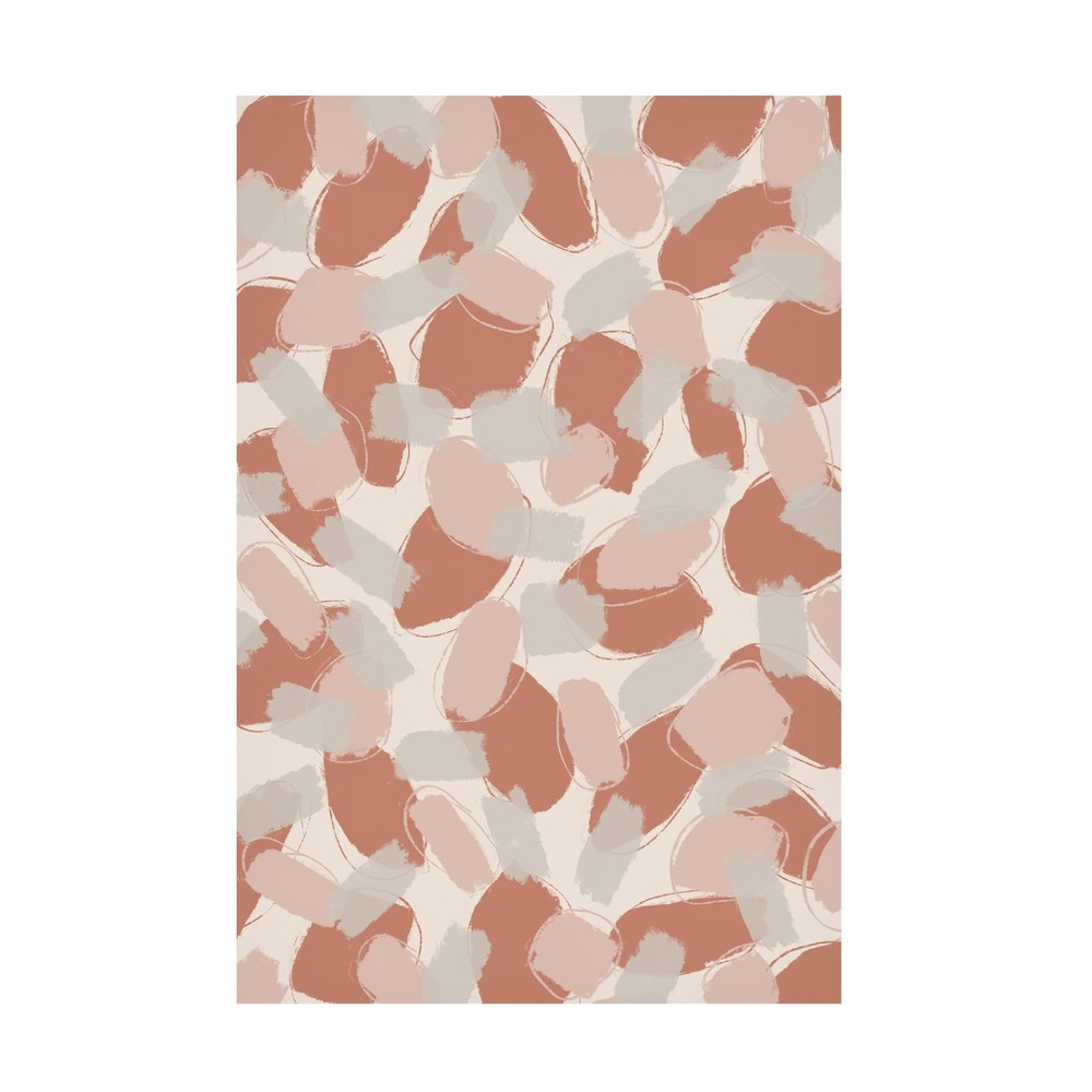 Trademark Fine Art Canvas Wall Art – Pastel Brush Strokes Wall Art For