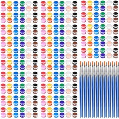 420 PCS Washable Acrylic Paint Gouache Watercolor Sets Brushes Kids 12 Color