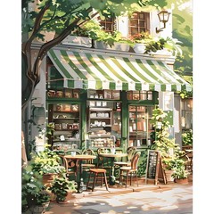 Camocin Paint by Numbers Kit for Adults – Street Cafe Adult Paint by Number Kits