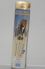 Royal and Langnickel Beginner Variety Brush Set Royal Gold 7 PACK TK-7