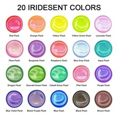 Acrylic Paint Set 20 Chameleon Colors 169 oz Iridescent Non Toxic ABEIER Large