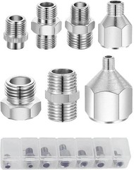 7 Pcs of Airbrush Adaptor Set Airbrush Fitting Airbrush Connector Kit Airbrush T