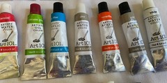 Lot of 47 Art 101 Acrylic/Water/Oil Paint Tubes – Multicolor – .4 oz – Most New