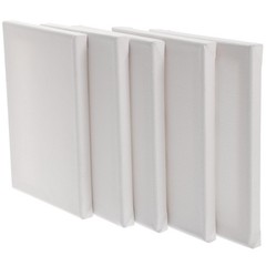 5Pcs Small White Canvases for Painting Bulk with Solid Wood Frame