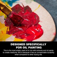 Linseed Oil for Painting, Refined Linseed Oil for Thinning Oils, Artists, Pai…